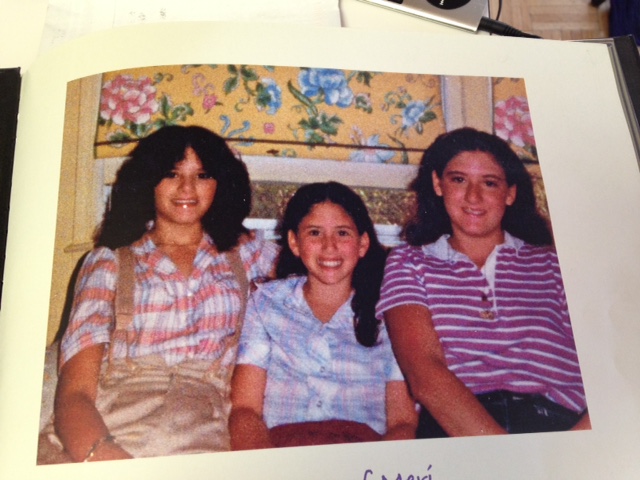 Me and my sisters. I'm the one in the middle!